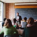 Antioch College students in a classroom