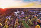 Vibrant fall colors at St. Olaf