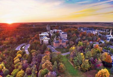 Vibrant fall colors at St. Olaf