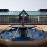 A fountain on the Lawrence University campus