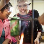 A chemistry class at Knox College