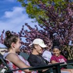 McDaniel students enjoy a spring day.
