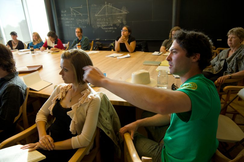 St. John's students in seminar