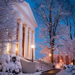 Lynchburg campus in the snow