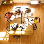 Emory & Henry College students study together