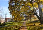 Emory & Henry College campus on a fall day