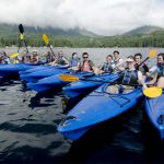University of Puget Sound students kayak together