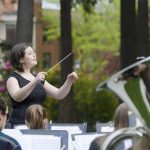 A student band performs at the University of Puget Sound