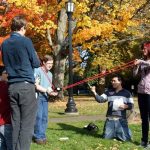 Reed College students conduct experiments together