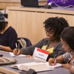 Students working in a classroom at Beloit College
