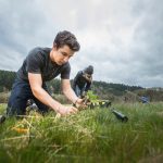 Zena forest students planting trees