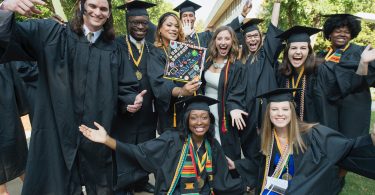 Birmingham Southern graduates celebrate