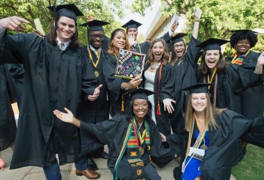 Birmingham Southern graduates celebrate
