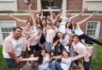 Denison students posing